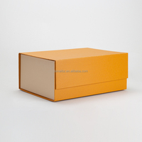 Boîtes cadeaux rigides pliables magnétiques personnalisées à double porte en papier d'art, finition mate, matériaux recyclés, pour crème contour des yeux blush