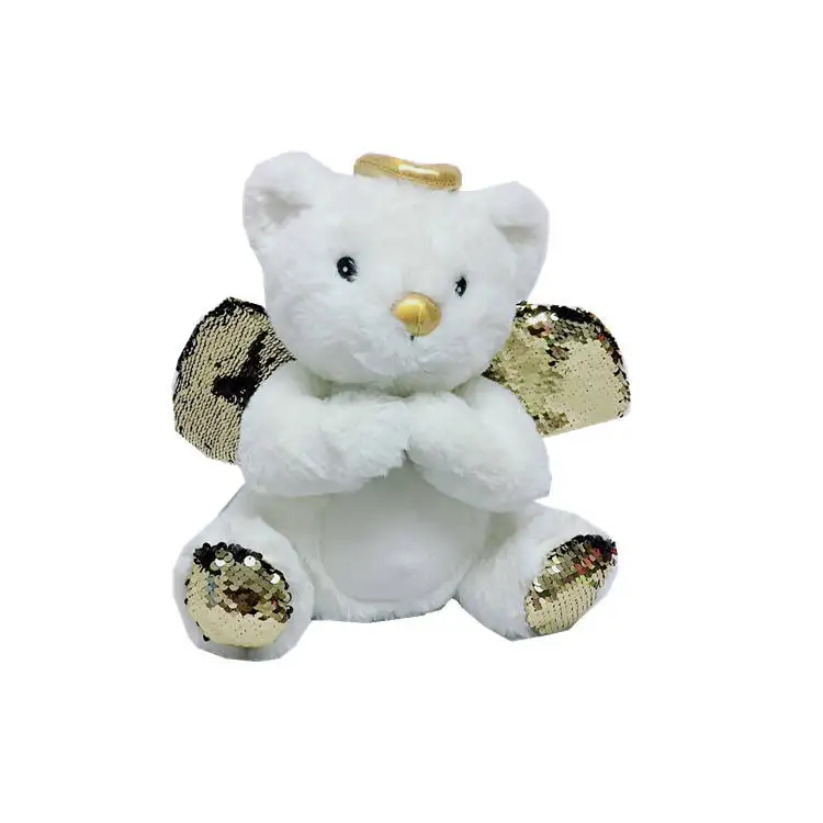 Creative Love Wings Angel Bear Plush Toy Rose Incense Teddy Bear Doll Children's Day Gift Doll Soft Toys Wholesale