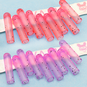 Nuovo Design stampato personalizzato gradazione viola plastico in plastica con laccio in pizzo punta per coulisse - Product Image 1