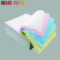 Papel Continuo 9.5x11 Pulgadas, 5 Copias, Papel Autocopiativo para Computadora 240x280mm, Papel NCR para Oficina y Escuela