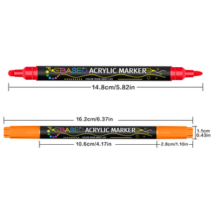 Ensemble de marqueurs <span class=keywords><strong>à</strong></span> double pointe pour artistes adultes, marqueurs <span class=keywords><strong>à</strong></span> alcool <span class=keywords><strong>à</strong></span> double embout, pinceau et biseau pour l'écriture, le coloriage et l'illustration sur papier - Product Image 6