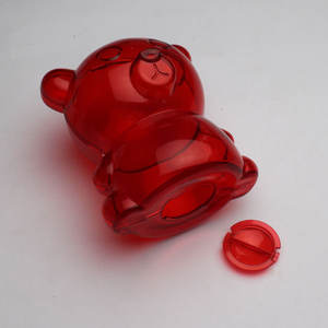 Salvadanai a forma di animale simpatico orso salvadanaio a forma di orso in plastica a buon mercato - Product Image 5