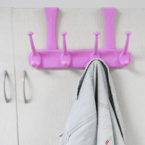 Organizador de ganchos para abrigos de 8 cabezas sobre la puerta, gancho de ropa de plástico con alta visibilidad para una fácil identificación, duradero y elegante - Product Image 6