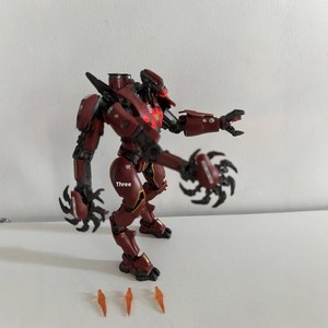 NECA pour <span class=keywords><strong>Storm</strong></span> Red Mecha Robots Luminous Edition PVC Joint Movable Hand-made Model Tide Play Toy - Product Image 4