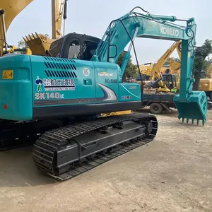 Diskon besar 14 Ton asli Jepang mesin bekas ekskavator Kobelco SK140LC untuk dijual