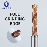 Outils Lucas, fraises 3D en acier au tungstène, revêtement AlTin, 2 cannelures, fraises de fraisage OEM/ODM pour machines-outils CNC