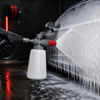 Kit de lavage de voiture haute pression avec connecteur rapide 1/4, bouteille transparente pour le nettoyage de voiture, lance à mousse