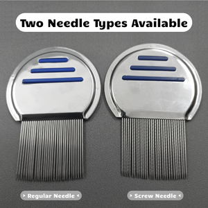 Pettine per rimozione delle pulci dell'ago del filo della vite del pettine dei pidocchi dell'animale domestico della testa dell'acciaio inossidabile - Product Image 3