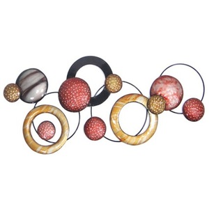 Décoration murale en fil métallique moderne et luxueuse, aspect antique et argenté, décoration murale de qualité supérieure - Product Image 2