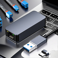 Adaptador Ethernet USB 3.0 Super Speed Macho a RJ45 Hembra de 2.5G para Teléfono, Aleación de Aluminio, Marca Laiketai, en Stock