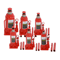 Gato hidráulico de botella de acero de alta calidad con capacidad de 8 toneladas, gatos para coches personalizados de 2-50 toneladas con altura de elevación de 205-390 mm