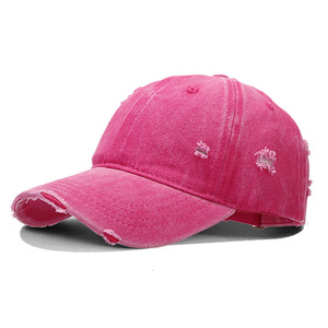 Casquette personnalisée avec nom, casquette snapback anti-UV délavée style déchiré, casquette de baseball délavée pour femmes et hommes - Product Image 3