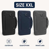 Étui pour contrôleur DJ XXL avec coque renforcée en EVA et rembourrage en mousse alvéolée pour le transport et la protection de grandes consoles de mixage
