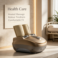 Masseur de jambes Shiatsu à compression d'air, physiothérapie infrarouge pour mollets et pieds, vibrations EMS, 5 modes, rechargeable par USB, pour la maison