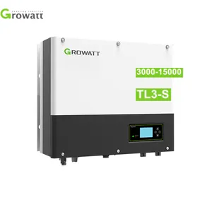 Grolwat Inverter Surya Portabel 10Kwh, Inverter Pv Sph10000tl3-bh 7kw 6kva 8kva 3 Fase 5000W Hybrid dengan Smart Meter