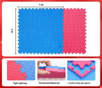 Matras Lantai EVA Interlocking untuk Latihan Taekwondo, Puzzle Tatami, Matras Judo Karate