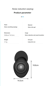 Bouchons d'oreille confortables souples réutilisables en silicone de vente d'usine pour la réduction du bruit, le sommeil, la sensibilité au bruit et les vols - Product Image 4