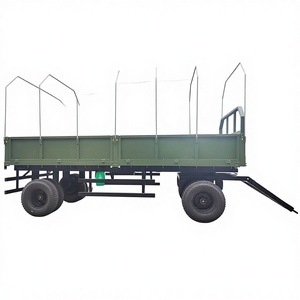 <span class=keywords><strong>Remorque</strong></span> de transport orientable de 10 tonnes, <span class=keywords><strong>remorque</strong></span> à plateau vert avec garde-corps, <span class=keywords><strong>remorque</strong></span> agricole à benne basculante - Product Image 4