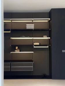 Hiện đại LED-Lit TV đứng trung tâm giải trí với cửa kính lưu trữ ngăn kéo cho nhà phòng khách đồ nội thất - Product Image 6