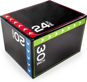 Caja Pliométrica CZFIT L-41 3 en 1 de Espuma Suave de Alta Densidad - Cubierta de PVC Resistente, Altura Ajustable, Color Negro - Product Image 4
