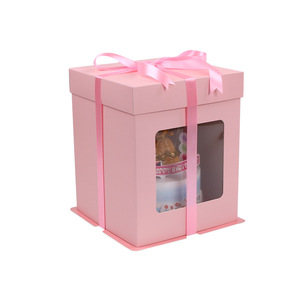 Custom Doll Birthday <strong>Decorative</strong> Cardboard Cake <strong>Boxes</strong> <strong>with</strong> <strong>Lids</strong> - Product Image 1