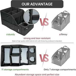 Op Maat Gemaakte Draagbare Multifunctionele Oxford Opvouwbare Auto Gap <span class=keywords><strong>Organizer</strong></span> Opbergdoos Autostoel <span class=keywords><strong>Organizer</strong></span> Met Waterfles Zak - Product Image 2