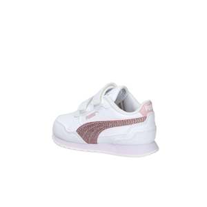 Sneakers Puma per Bambina Bianche e Rosa con Chiusura in Velcro, Taglia per Bambini Piccoli - Product Image 3