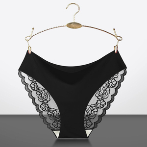 Nuevos calzoncillos brasileños para mujer, cintura en V, Calcinhas sexis, ropa interior <span class=keywords><strong>de</strong></span> <span class=keywords><strong>encaje</strong></span> que no se muestra, Bikini, bragas teñidas lisas sólidas - Product Image 6