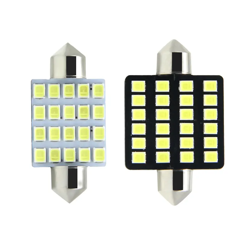 2835 20 SMD C10w 31mm 36mm 39mm 41mm interior led light bulbs for cars