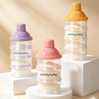Boîte de rangement portable en plastique sans BPA pour collations et lait en poudre pour bébé, sécurisée pour les enfants de 0 à 12 mois