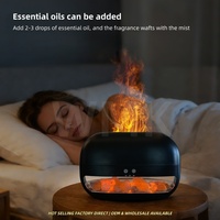 Diffuseur d'arômes à flamme réaliste, effet bois, moderne, nouveau modèle 2026, humidificateur diffuseur à flammes de cristal de l'Himalaya, vente en gros