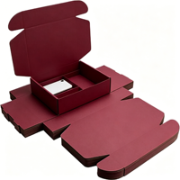 Emballage cadeau écologique recyclable, boîtes pliantes en carton ondulé personnalisées avec laminage mat et gaufrage pour usage cosmétique