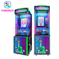 Funspace Vente en gros Mini machine de jeu cadeau personnalisée Machine de jeu d'arcade à pièces Empileur de briques Ticker Redemption