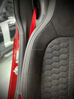 Housses de siège de voiture personnalisées imperméables, ensemble complet, housses de siège en cuir de luxe ventilées pour voiture Mercedes GLC 2015-2020