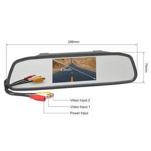 Inalámbrico 4,3 pulgadas espejo retrovisor del coche <span class=keywords><strong>Monitor</strong></span> de marcha atrás de copia HD Cámara de vista trasera del coche - Product Image 2