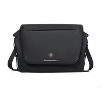 Sac bandoulière moto pour homme personnalisable en cuir imperméable, sac messager décontracté noir vintage, porte-documents pour tablette