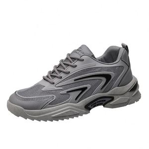 Baskets respirantes antidérapantes pour hommes, chaussures de sport décontractées en maille pour la course, baskets plates décontractées à empeigne en maille pour hommes - Product Image 5