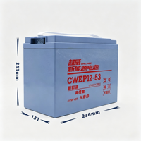 Batterie au plomb-acide Chilwee 12V53Ah, batterie de stockage d'énergie pour chariot élévateur électrique, véhicule électrique, équipement de nettoyage, ATS