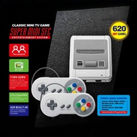 Console de jeu YUXU SFC-02 - Mini console rétro nostalgique couleur TV 620 Prise universelle filaire Jeu vidéo domestique 1 Go de mémoire Prise en charge