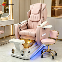 Fauteuil de pédicure électrique moderne de luxe, confortable, avec massage des pieds et couleur personnalisée