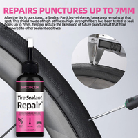 Liquide de réparation de pneus tubeless 63 ml, réparation rapide des fuites, latex naturel pour vélo de montagne et de route
