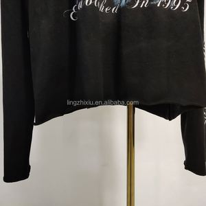 Sweat-shirt à capuche unisexe vintage délavé avec logo personnalisé, imprimé graphique surdimensionné, 100% coton, pour hommes, de haute qualité - Product Image 6