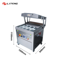 Machine d'emballage sous vide automatique électrique commerciale 760 pour plateaux de fruits, poulet, canard, poisson, viande cuite, produits alimentaires