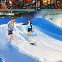 Simulateur de vague de surf gonflable en aluminium et fibre de verre Flowrider de l'usine Guangdou, machine à vague artificielle pour le surf et le skateboard - En promotion
