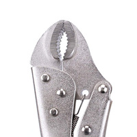 Pince de serrage robuste automatique à mâchoires courbées de 4, 5, 7, 10 pouces, type Visy Grip, à bec rond, avec verrouillage