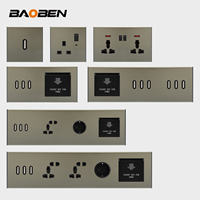 Prise murale multifonctionnelle BAOBEN de type pointe pour hôtel, idéale pour les projets d'appartements de vacances