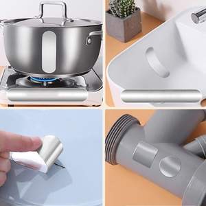 Wholesale Aluminium Foil Repair Tapes Pot Patches Sticker <b>High</b> <b>Temperature</b> Resistant <b>Adhesive</b> Tape for Pots Stop Leak Mend Fixed - Product Image 1