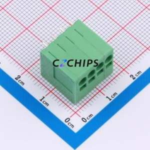 DB241V-3.5-4P-GN Spring Terminal Block Through hole Component (THT),P=3.5mm Connector 1x4P 3.5mm Green 4P - Product Image 1