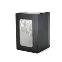 Cajas de Cartón Corrugado con Logotipo Personalizado, Hechas con Materiales Reciclados Ecológicos, Cajas de Embalaje Pequeñas y Ligeras con Ventana Transparente