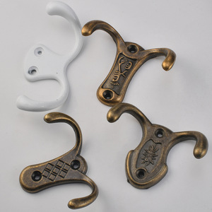 Zinc Alloy Retro Wall Mount Hooks Heavy Duty For <b>Cabinet</b> Bathroom Drawer Storage - Product Image 2